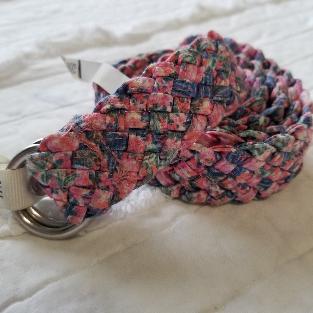AEO American Eagle Neon Pink Braided Belt XS NWT